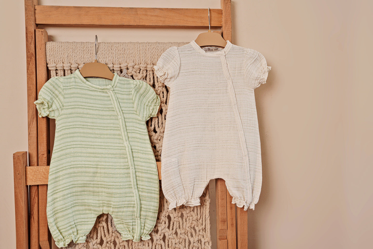 Luxury Linen baby romper