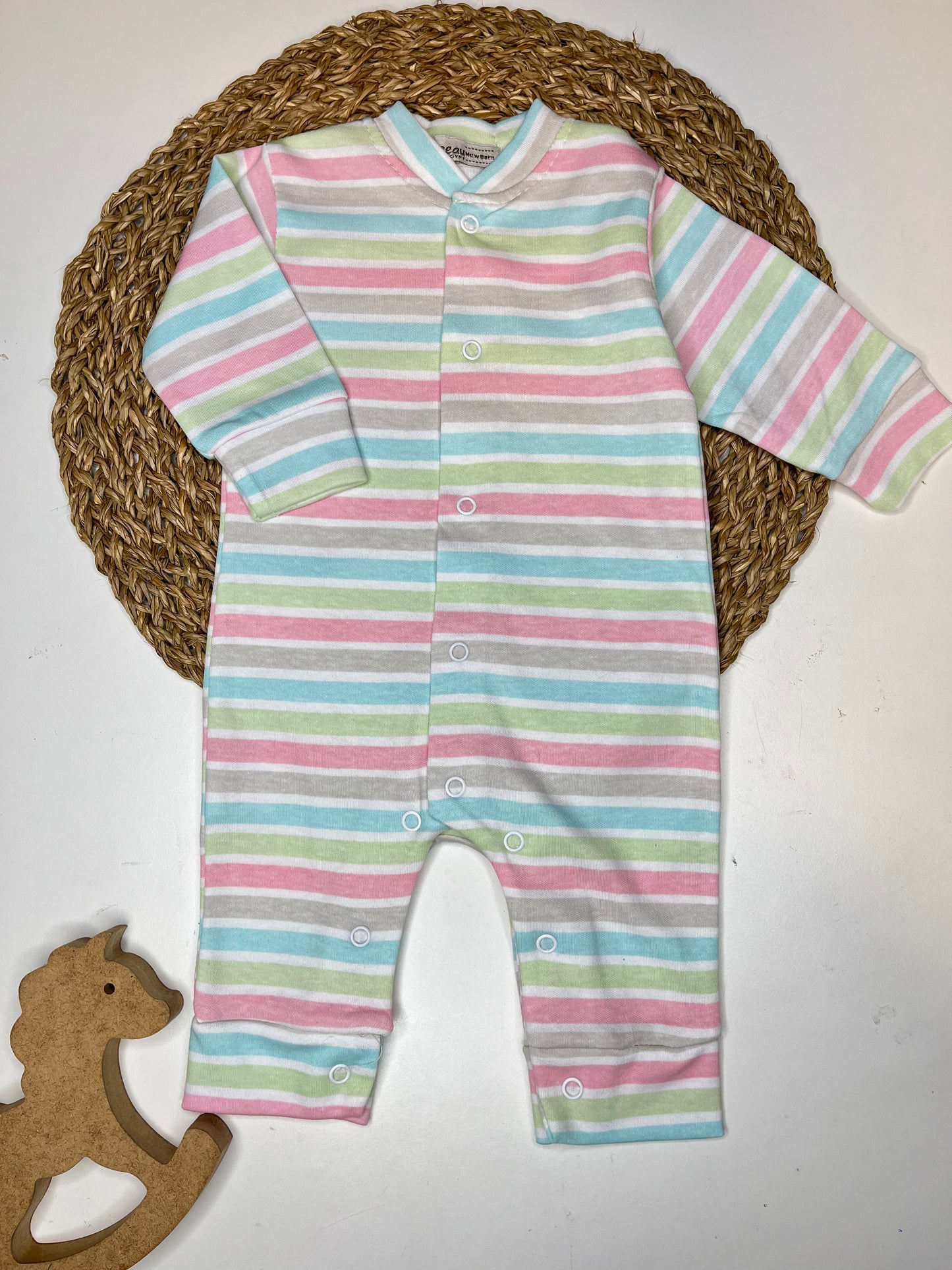 Strip girls romper
