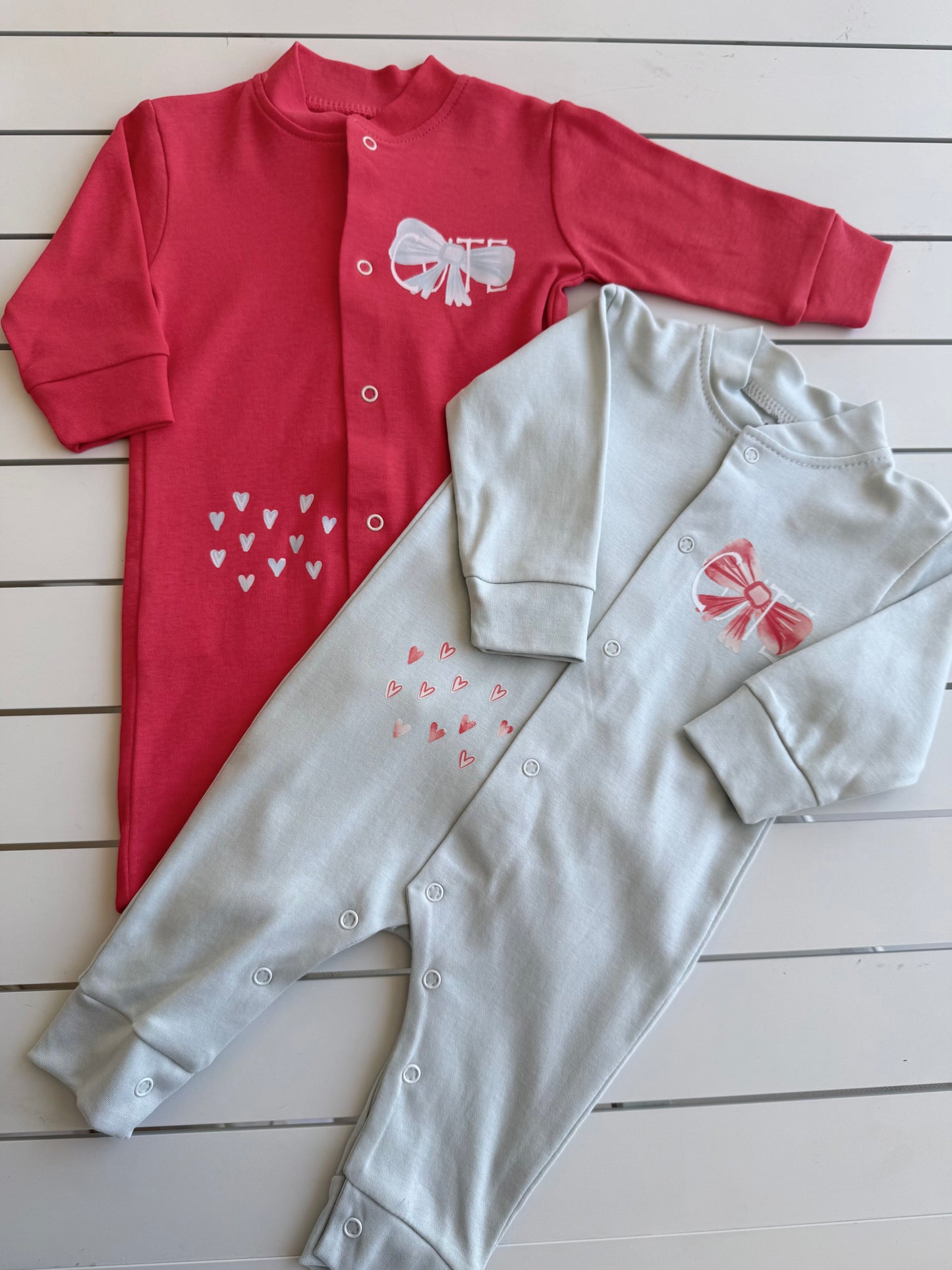 Pack of 2 Cute Bow romper