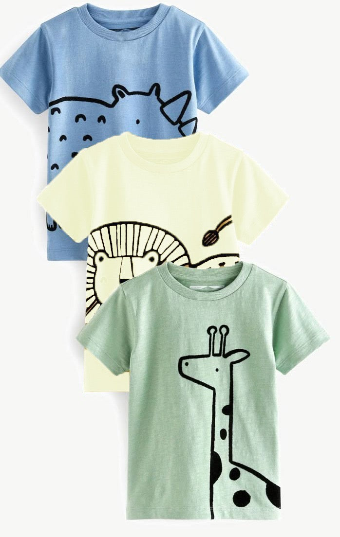 Pack of 3 Safari T-shirt