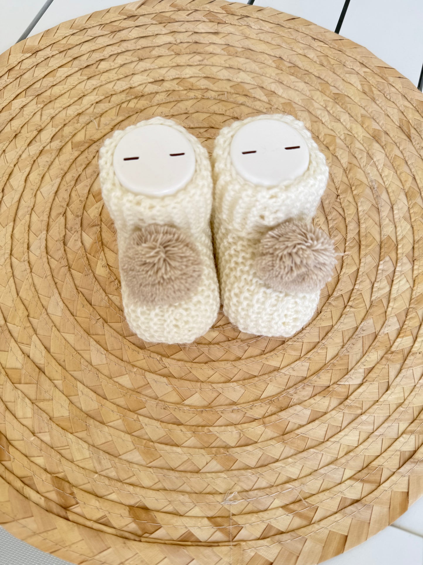 Pack of 2 Pompom Booties
