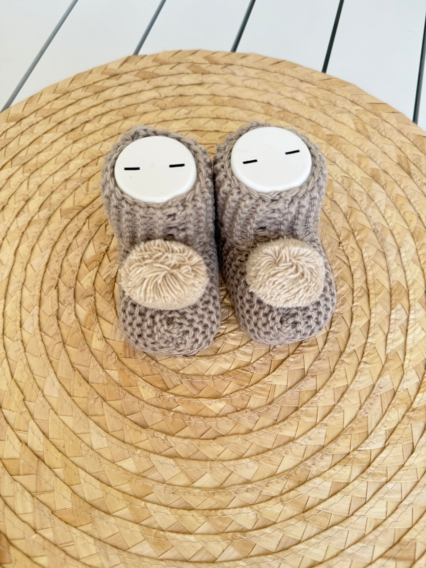 Pack of 2 Pompom Booties
