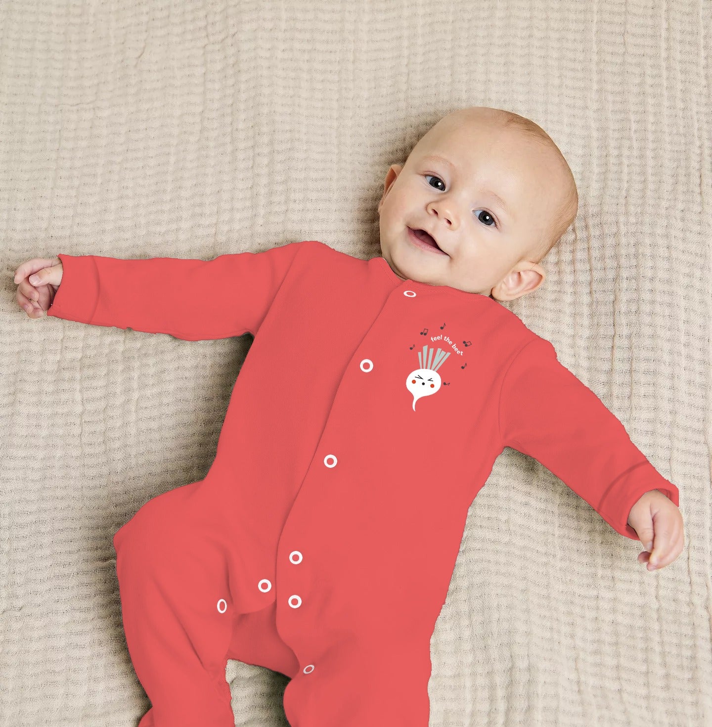 The Mono beetroot onesies