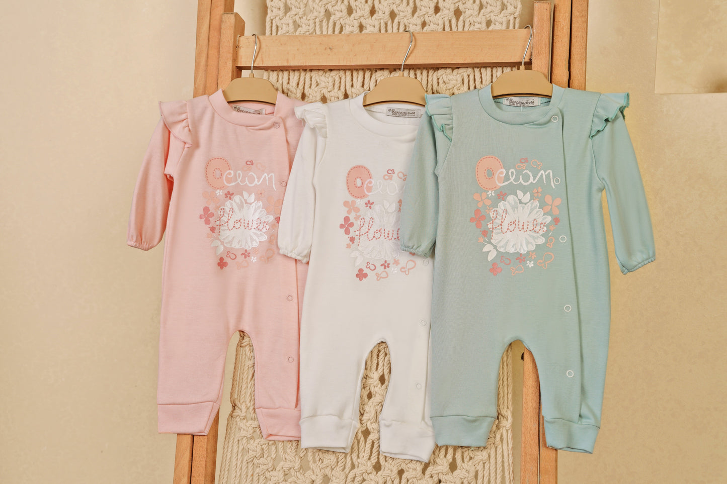 Ocean flower onesies