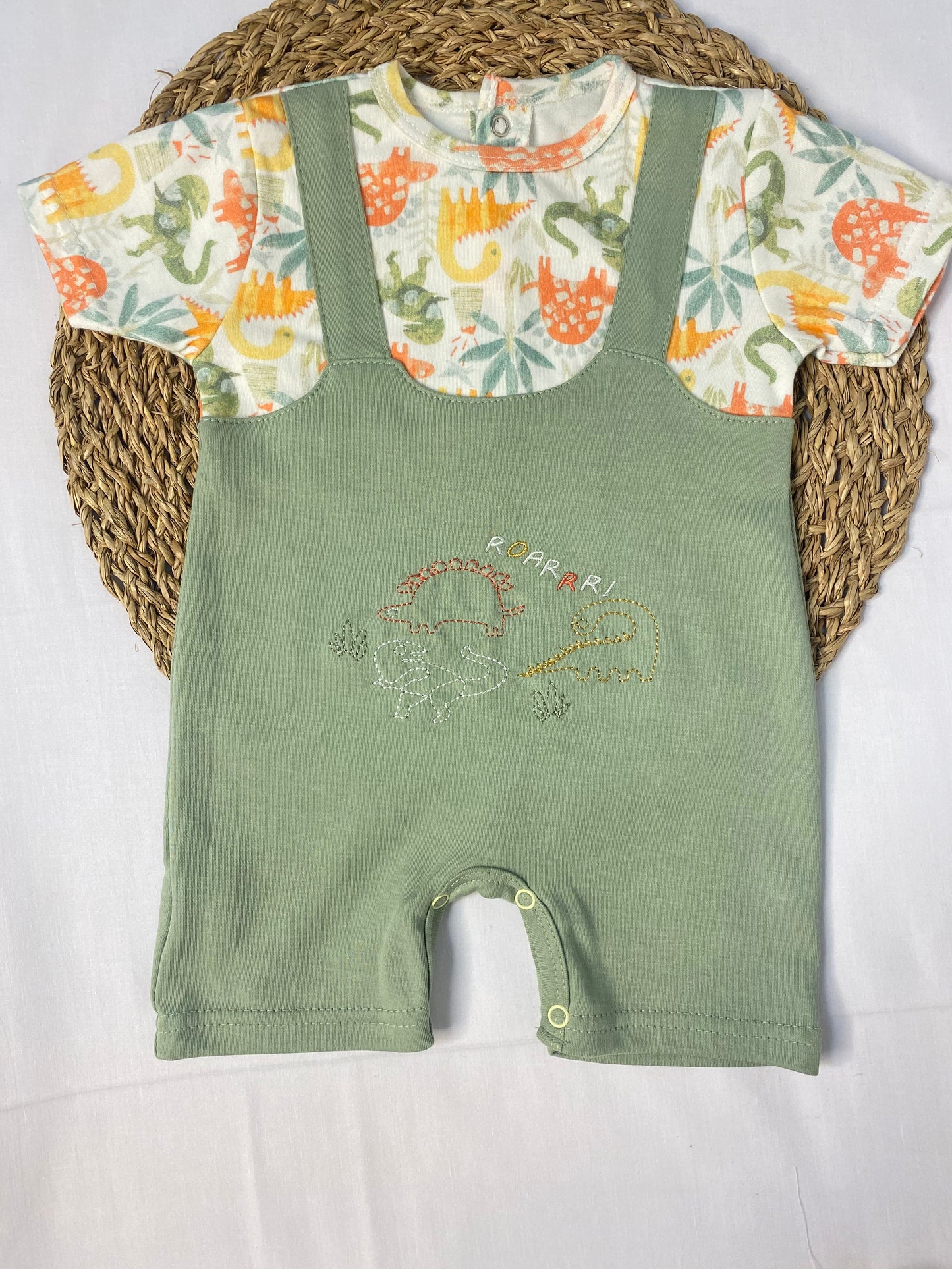 Dino jungle romper