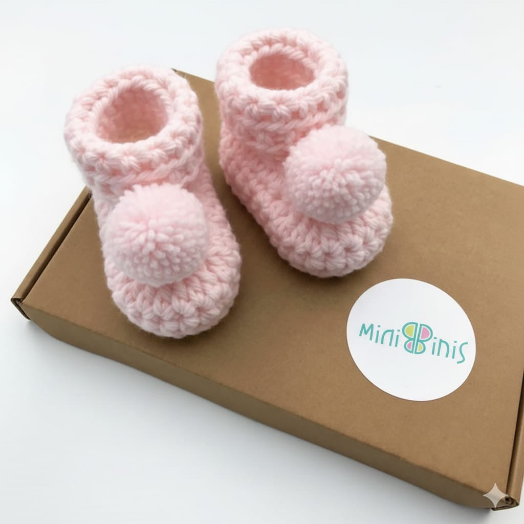 Cute Ponpon Booties
