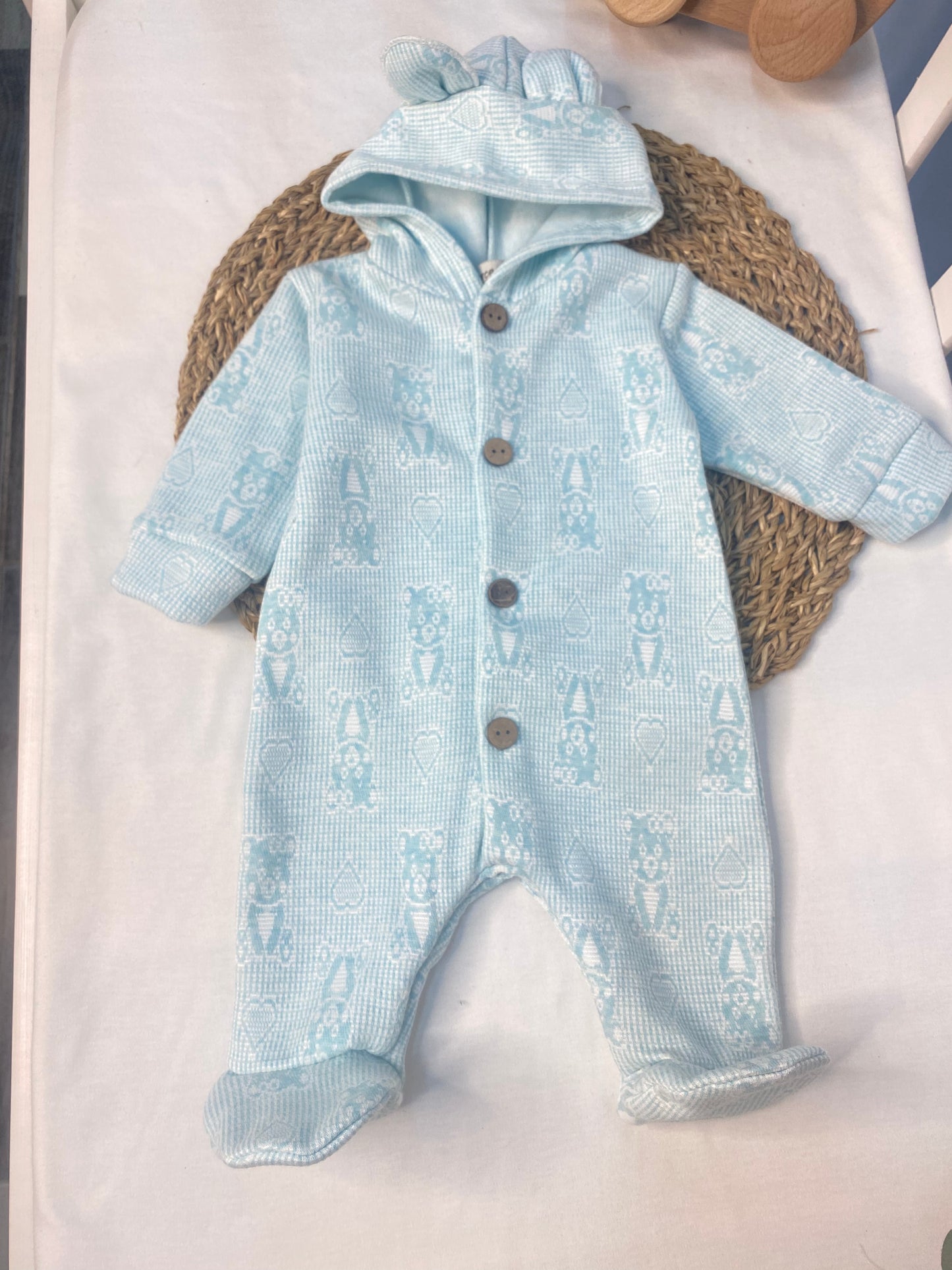 Jacquard Bear romper