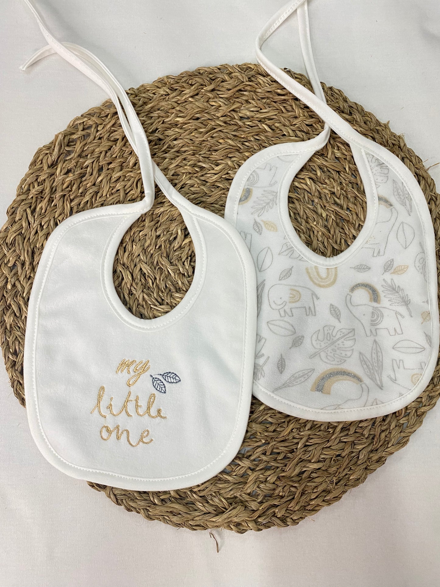 Pack of 2 elephant bib