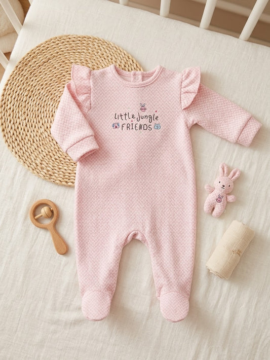 Jungle pink romper