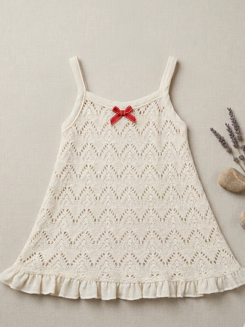 Bow Crochet Dress