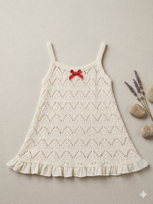 Bow Crochet Dress