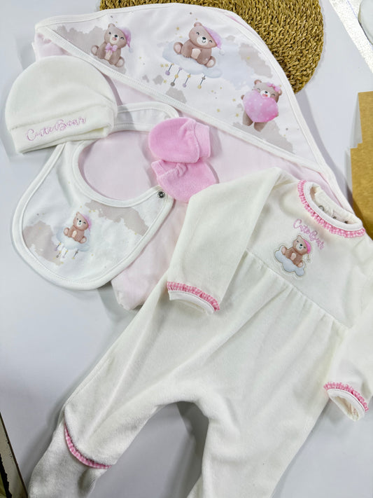 5 pieces cute bear set