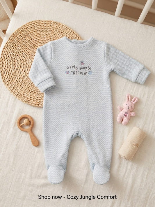 Jungle blue romper