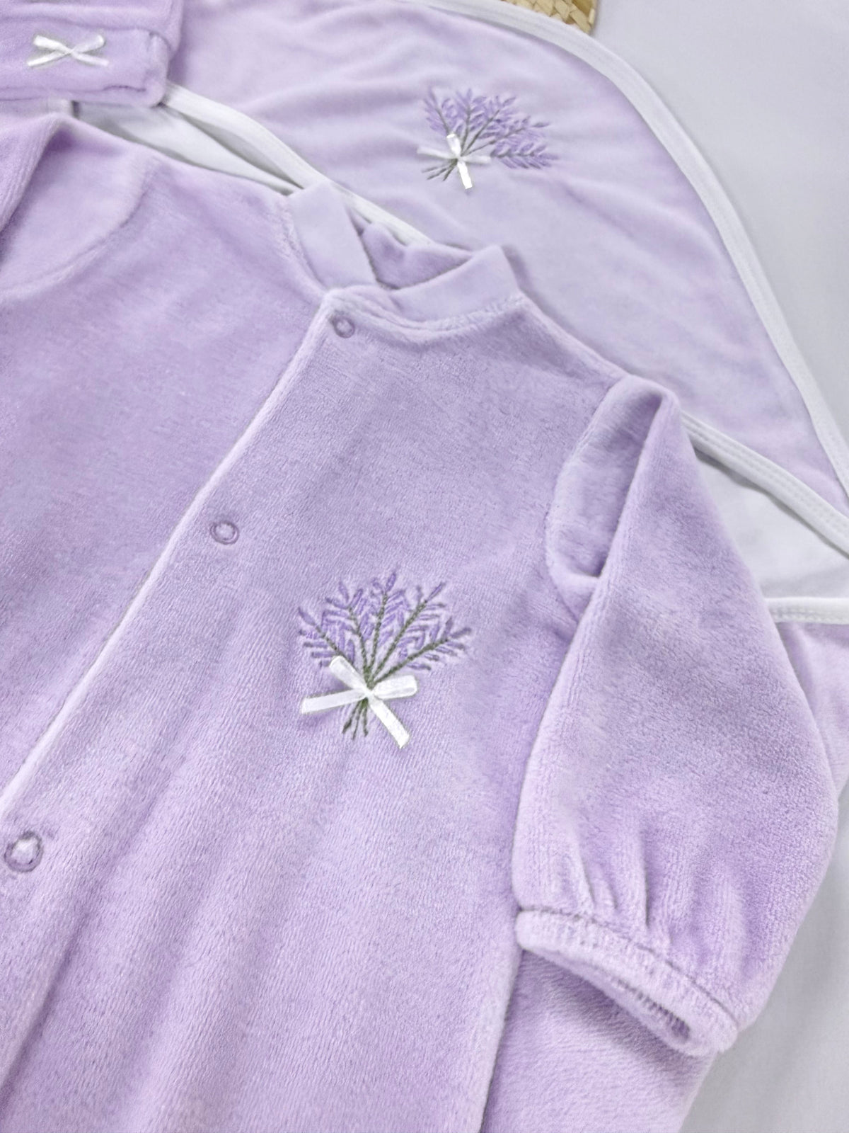 4 pieces Lavender velvet set