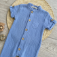 Linen blue romper