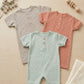 Polka dot cotton romper