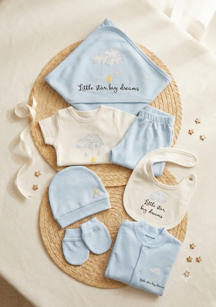 Little Stars 7 pieces cotton set