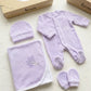 4 pieces Lavender velvet set