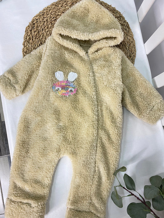 Bunny fur romper