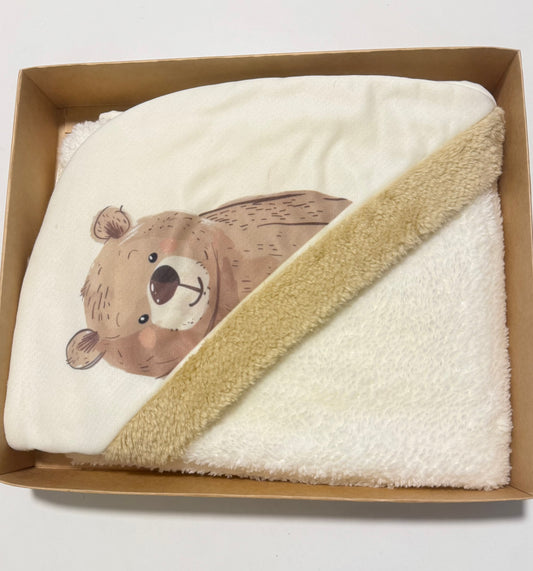 Cozy bear fur blanket