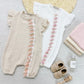 Muslin fringe baby romper