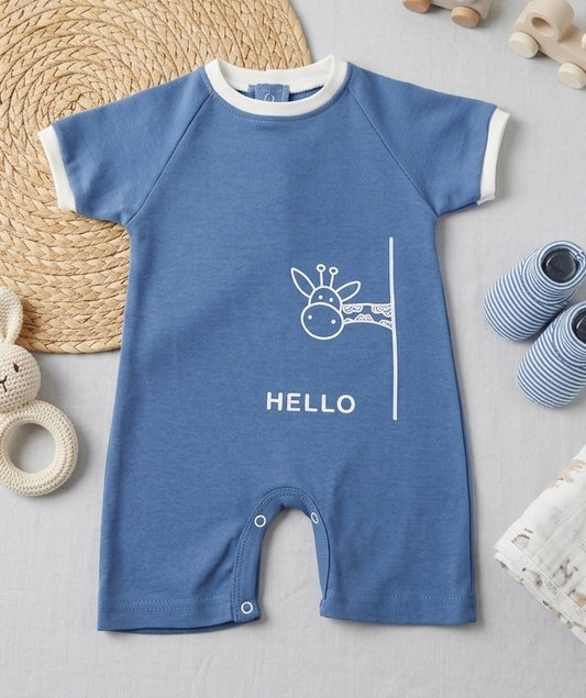 Hello Indigo romper