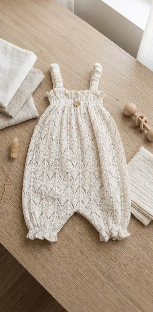 The delicate Crochet romper
