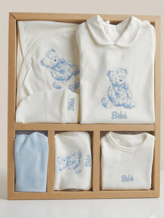 Bebe blue 7 pieces cotton set