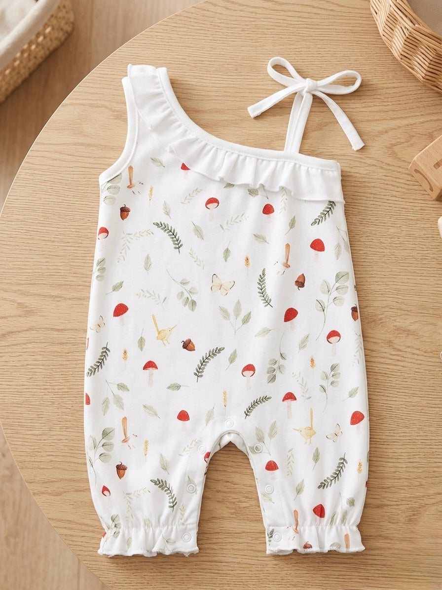 One Shoulder Mushroom romper