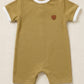 The logo leather romper
