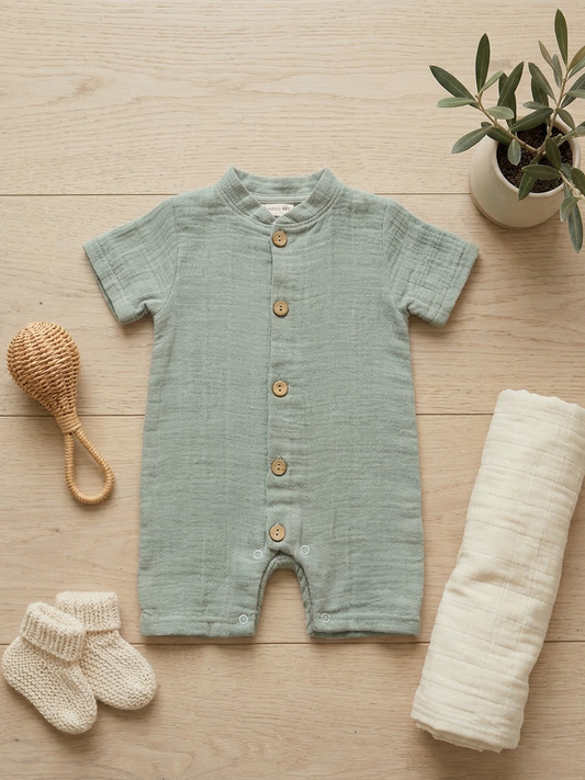 Muslin cool baby romper