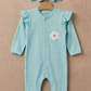 Daisy Turquoise romper with headband