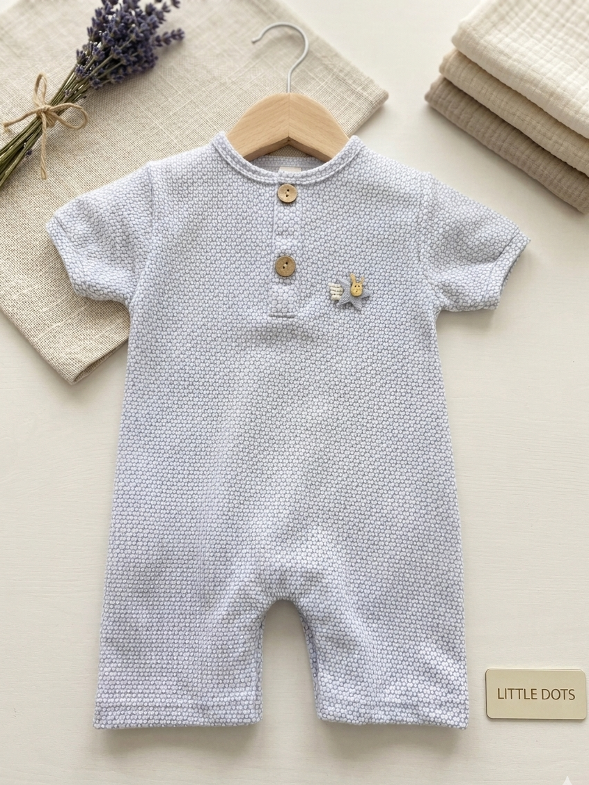 The waffled wooden romper