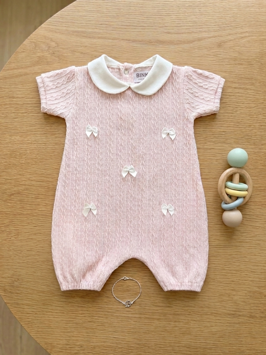 Pink Bow romper
