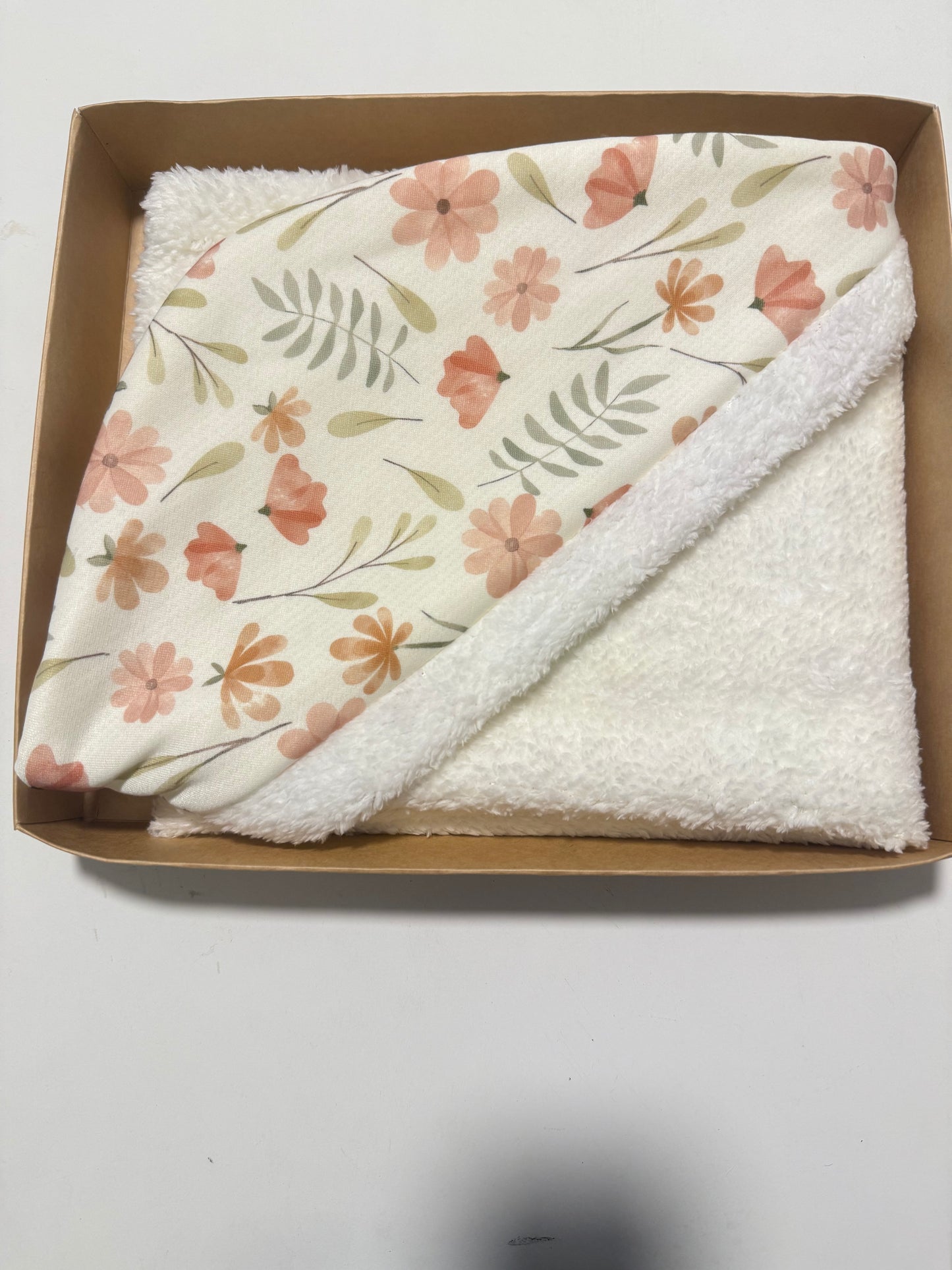 Flowers fur blanket