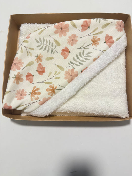 Flowers fur blanket