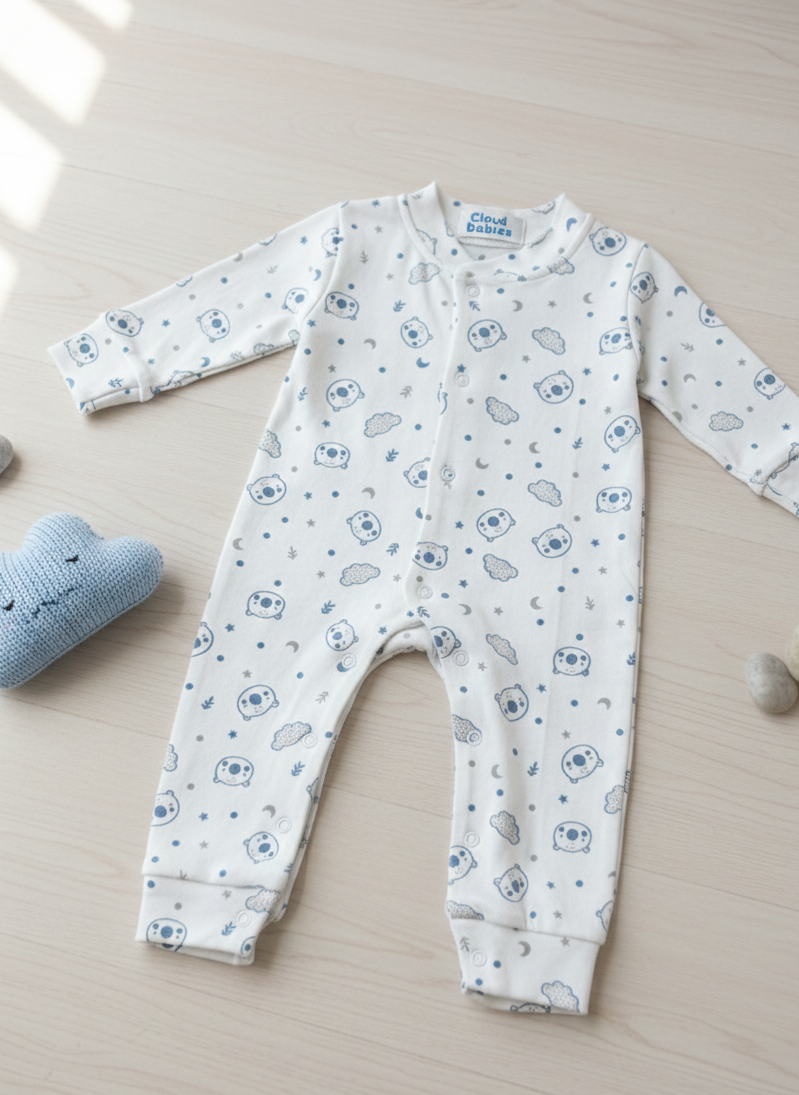 All over teddy Romper