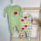 Pack of 2 Apple romper