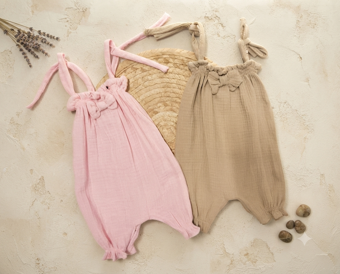 The light muslin romper