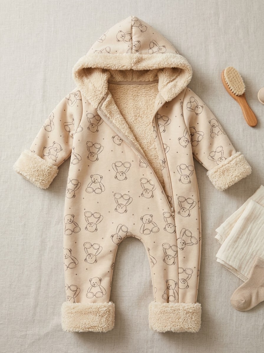 Teddy fur romper