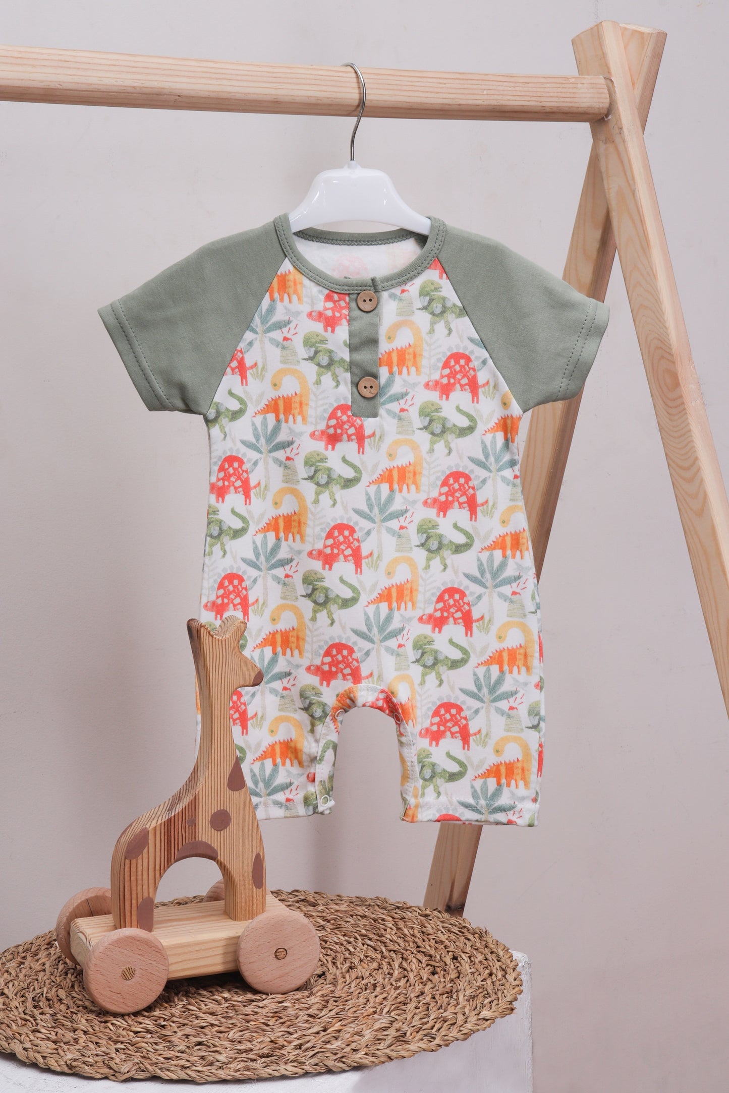 Buttons Dino romper