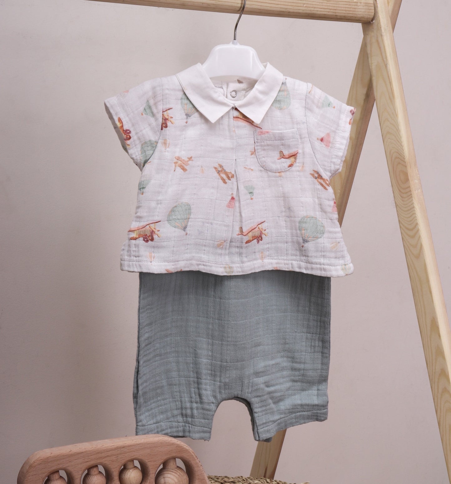 Air balloon Muslin romper