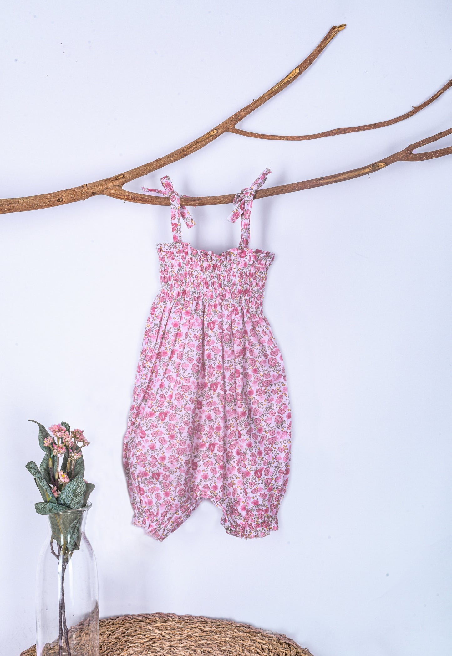 Flower baby romper