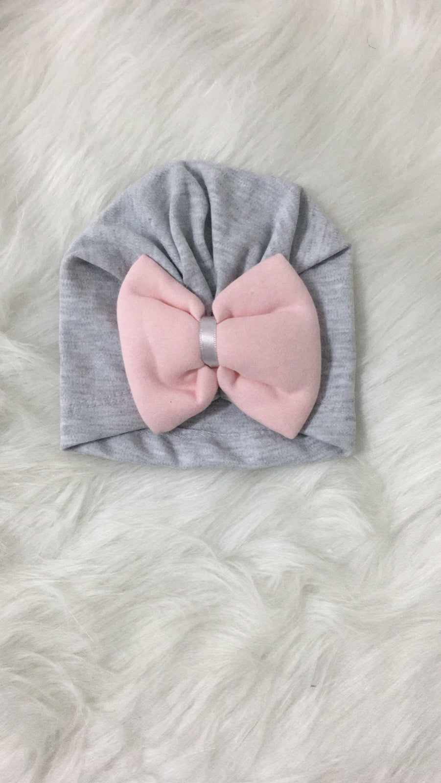 Bow baby hat