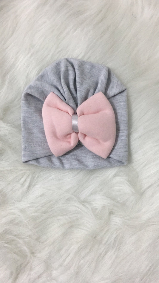 Bow baby hat