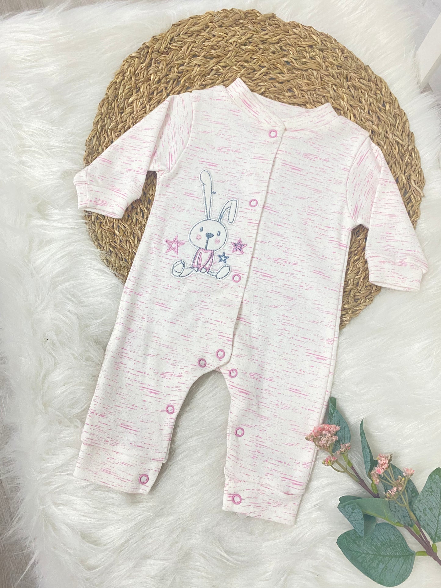 Pink Bunny Long Sleeve Bodysuit