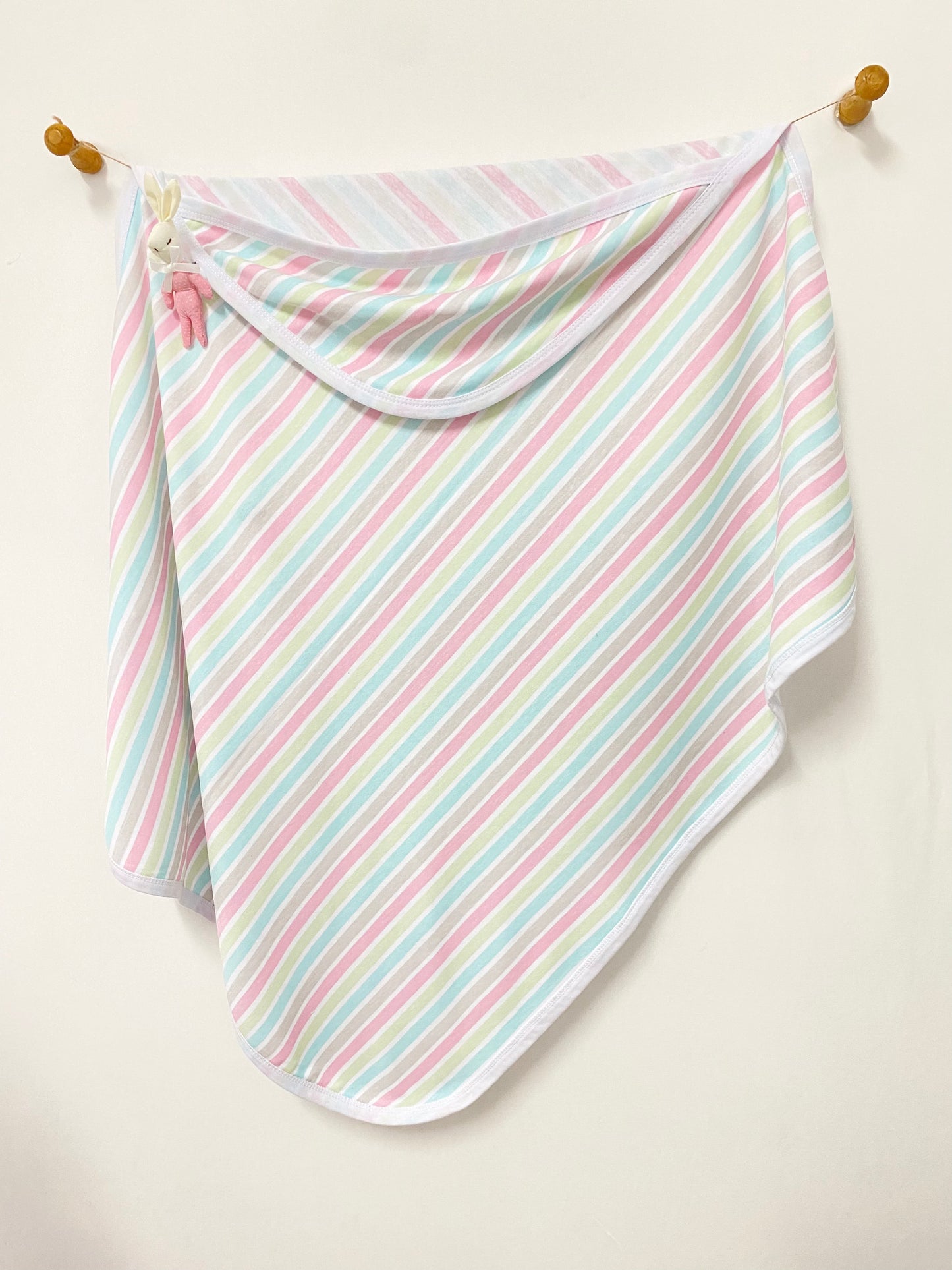 Pink Stripes Baby Blanket