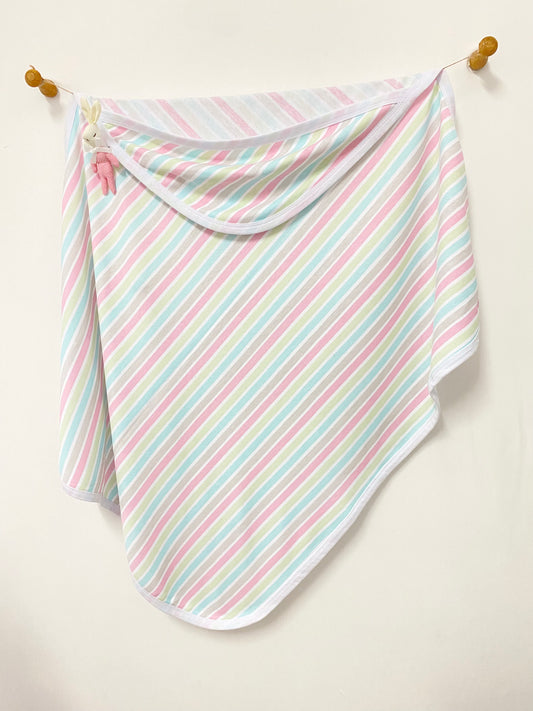 Pink Stripes Baby Blanket